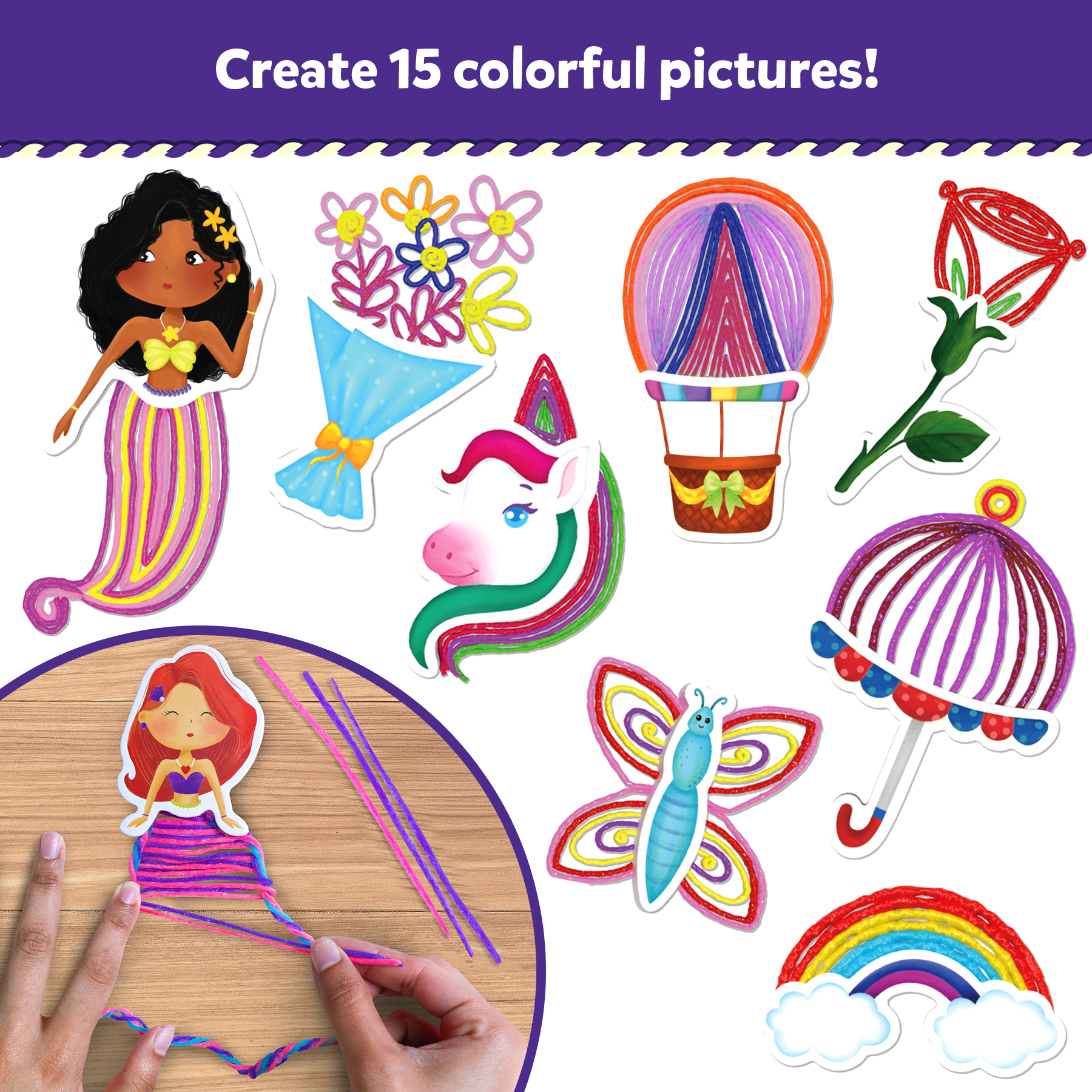 Skillmatics Art & Craft Activity - Waxy Window Art Pretty Pictures, Mess-Free Art for Kids, DIY Craft Kits, Creative Activity, Gifts for Girls & Boys Ages 5, 6, 7, 8, 9, 10, 11, 12