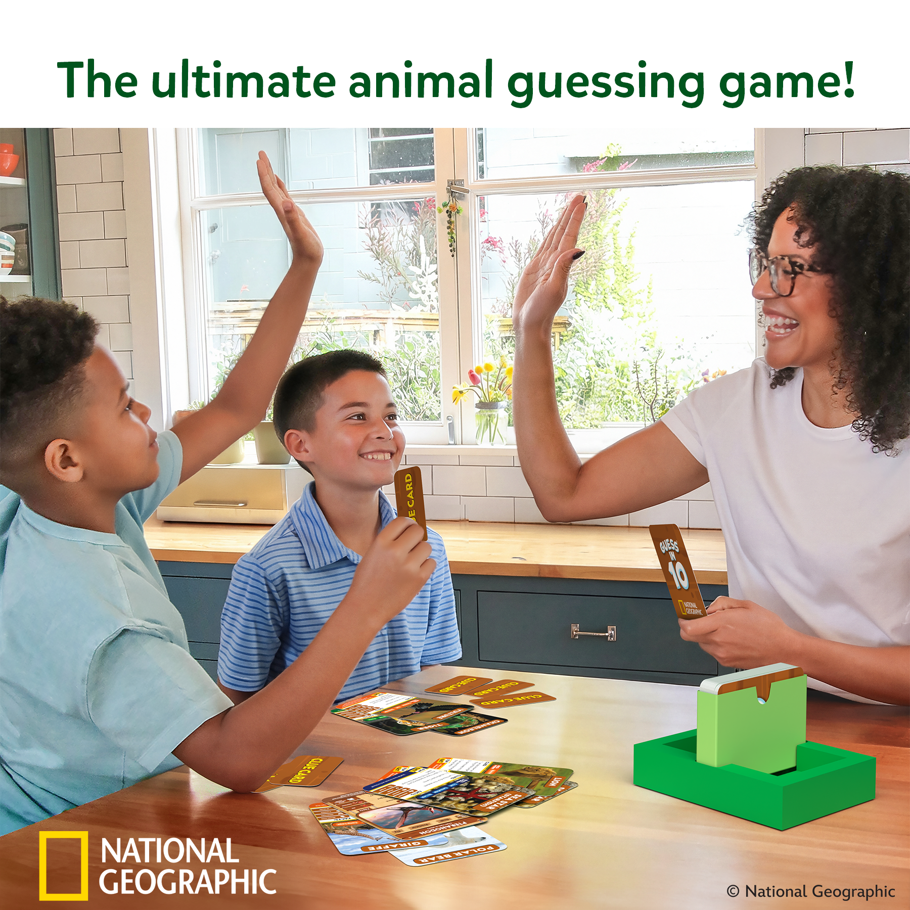 Skillmatics Guess in 10 National Geographic Animals, Educational Card Game