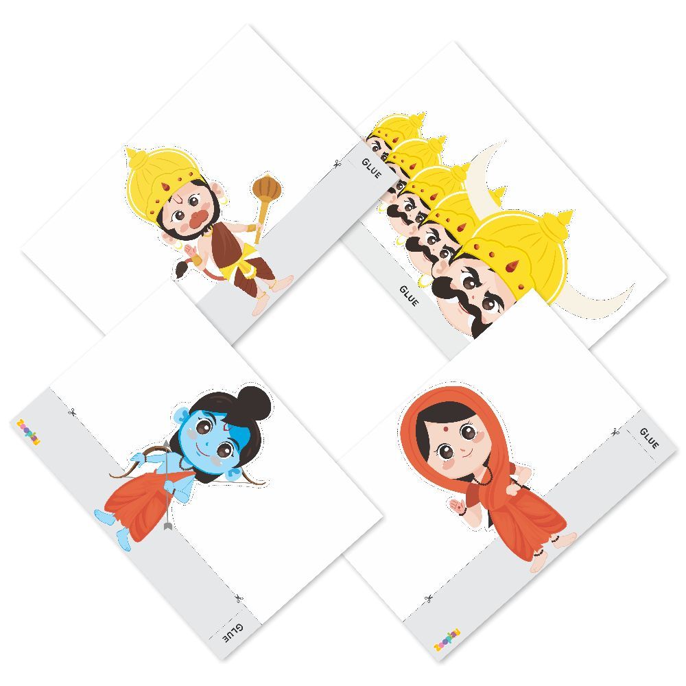 Ramayan Paper Puppet Making Activity