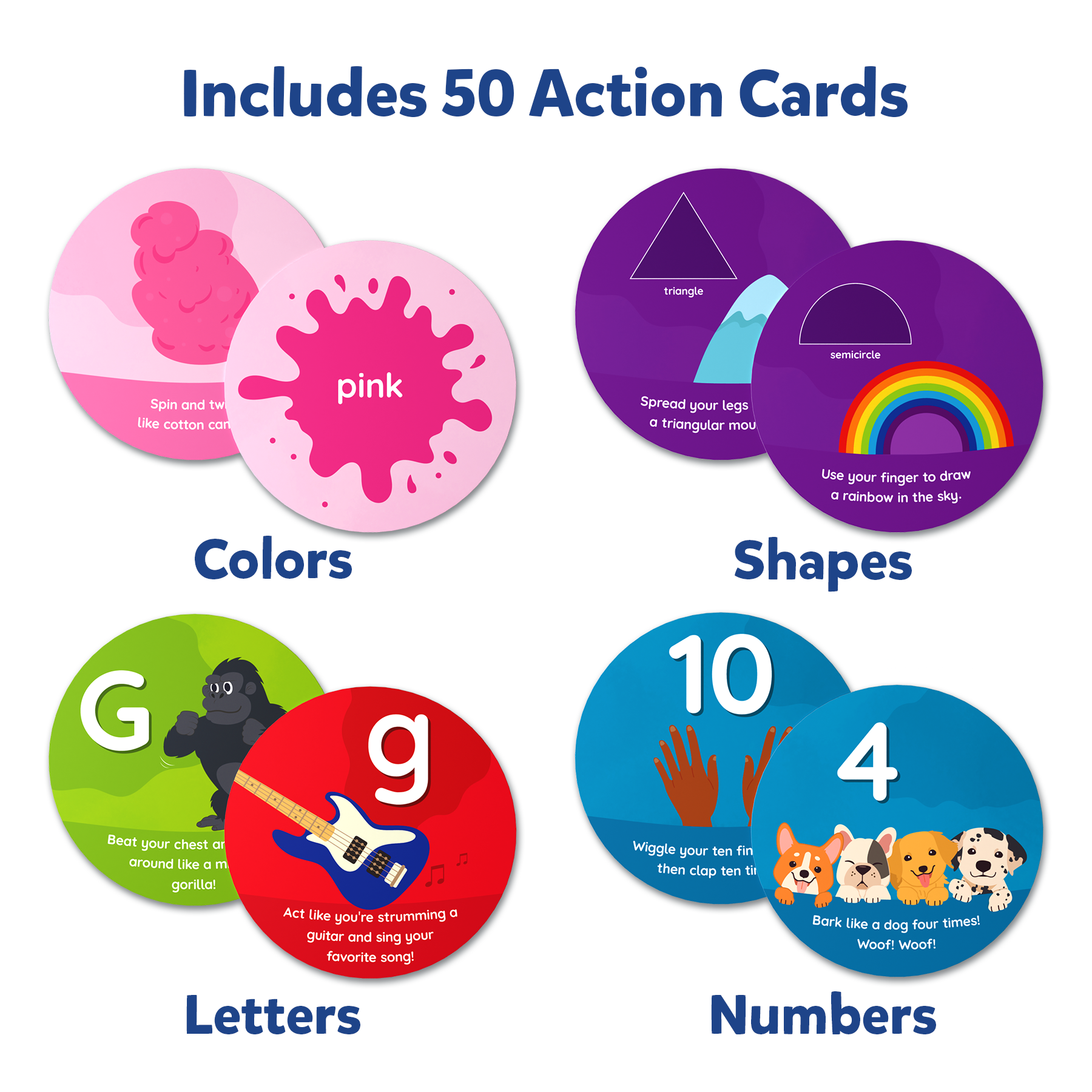 Skillmatics Flash Cards for Toddlers - Jump & Learn Letters, Numbers, Shapes & Colors, Preschool Learning, Travel Toys, Gifts for Kids Ages 2, 3, 4, 5