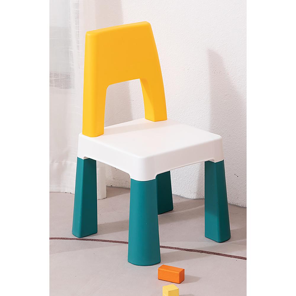 OPlus Learning Chair for Kids - Yellow, white and Blue