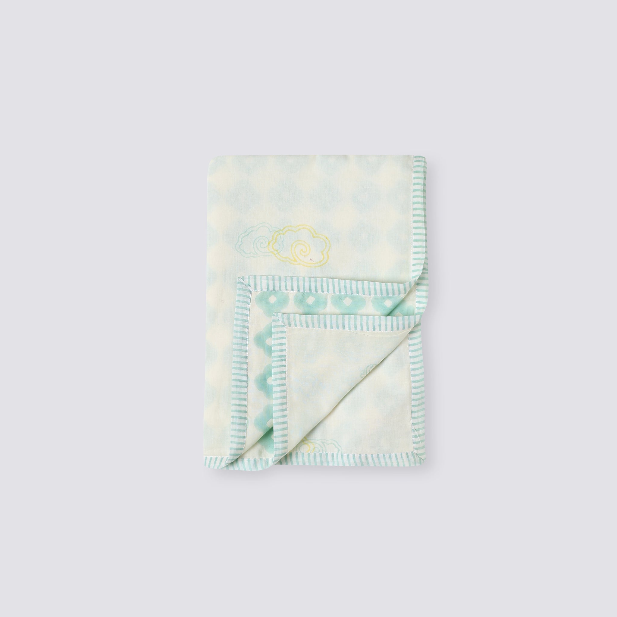 Mulmul Muslin Dohar | Hand-Block Printed - Llama Love