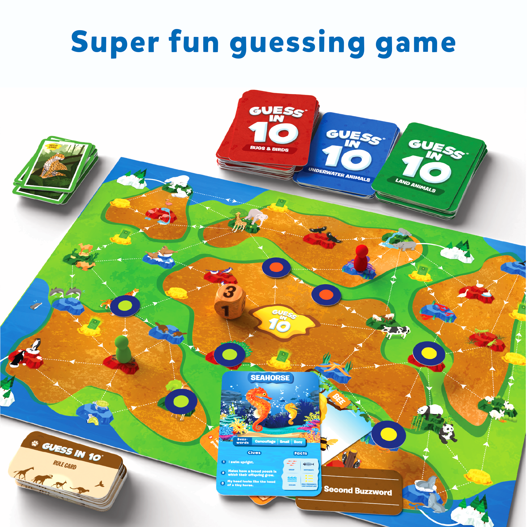 Guess In 10 Board Game - World of Animals