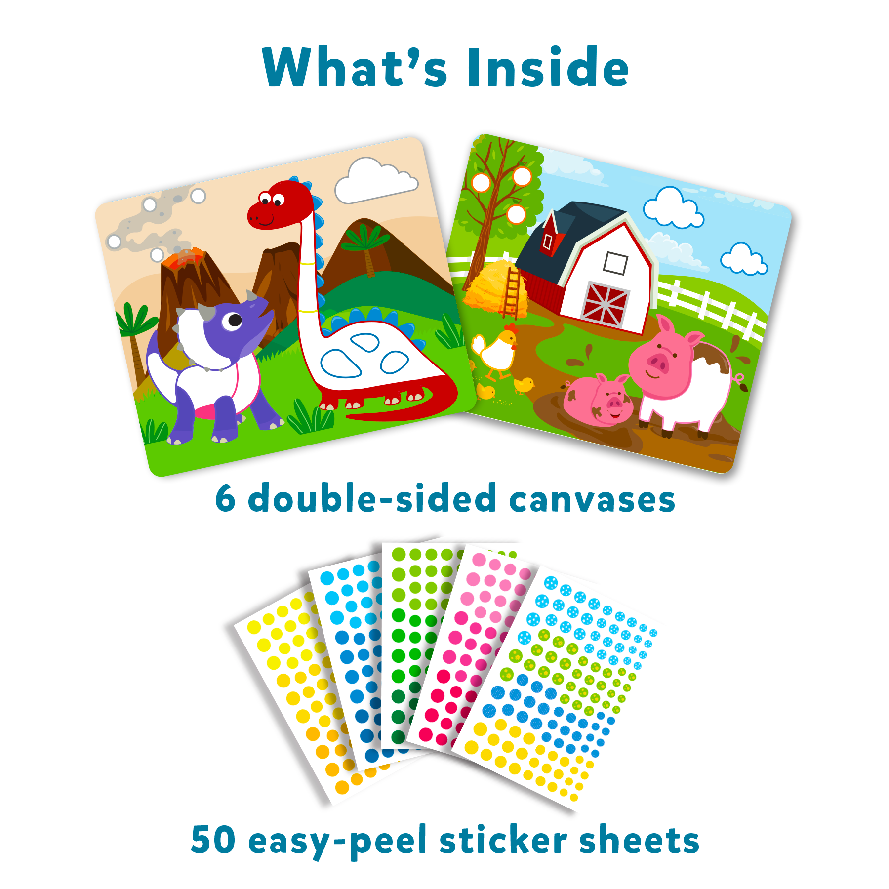 Skillmatics Art Activity : Dot it! Combo Pack - Complete 12 Animal & Dinosaur Themed Pictures