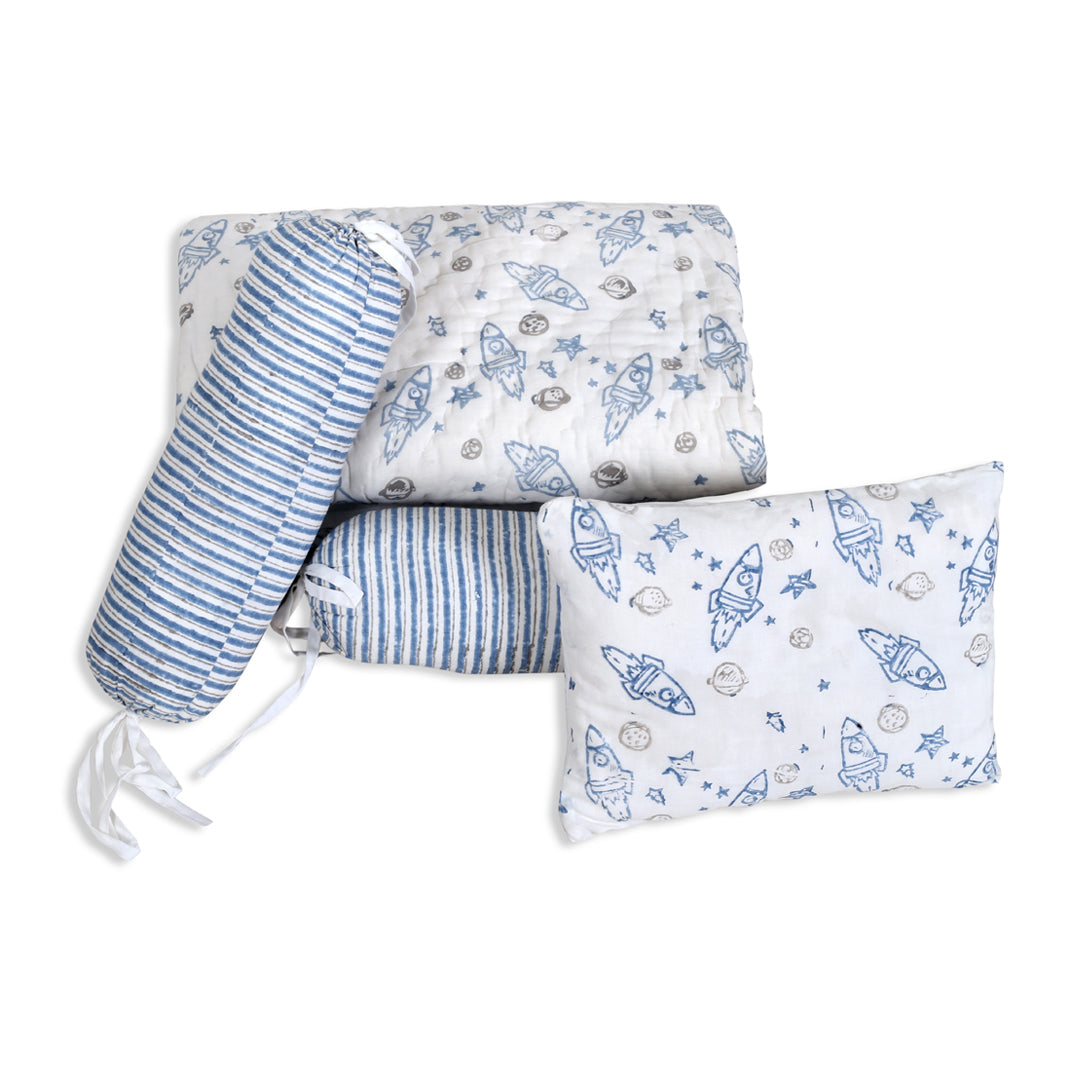 Infant Set  (Quilt Bolsters and Pillow Set)