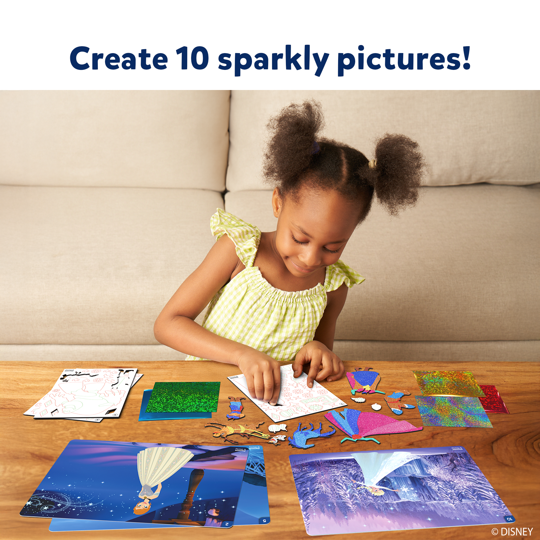 Skillmatics Foil Fun - Disney Frozen, Mess-Free Art for Kids, Craft Kits & Supplies, DIY Creative Activity, Travel Toys, Gifts for Fans of Elsa, Anna, Olaff, Girls, Boys, Ages 4, 5, 6, 7, 8, 9