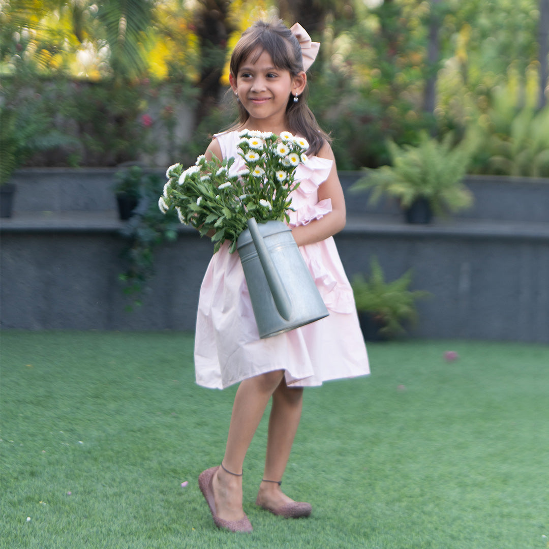 Pink Dandelion Dress (2-7 Years)
