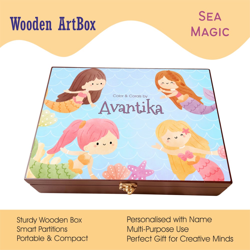 Personalised Wooden Artbox