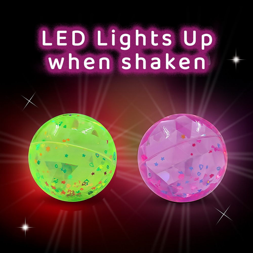 Scoobies Crystal Ball – LED Flashing Bouncing Ball | Sensory Playtime Toy | Safe & Durable | Portable Fun for Kids 3+