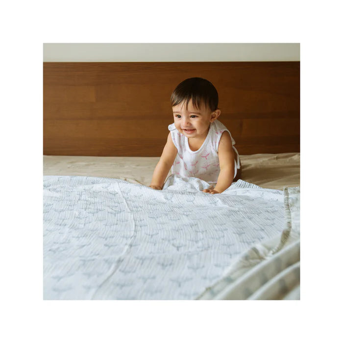 Organic Muslin Swaddle (Hand-Block Printed)