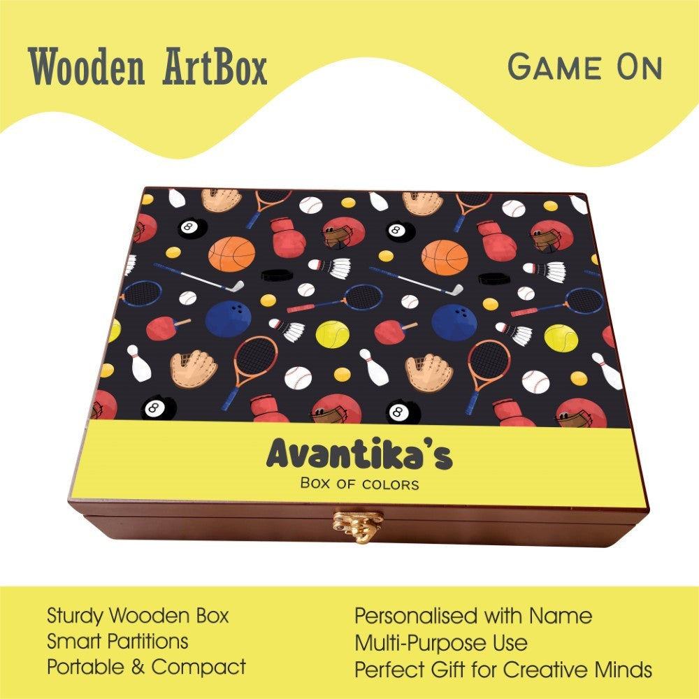 Personalised Wooden Artbox