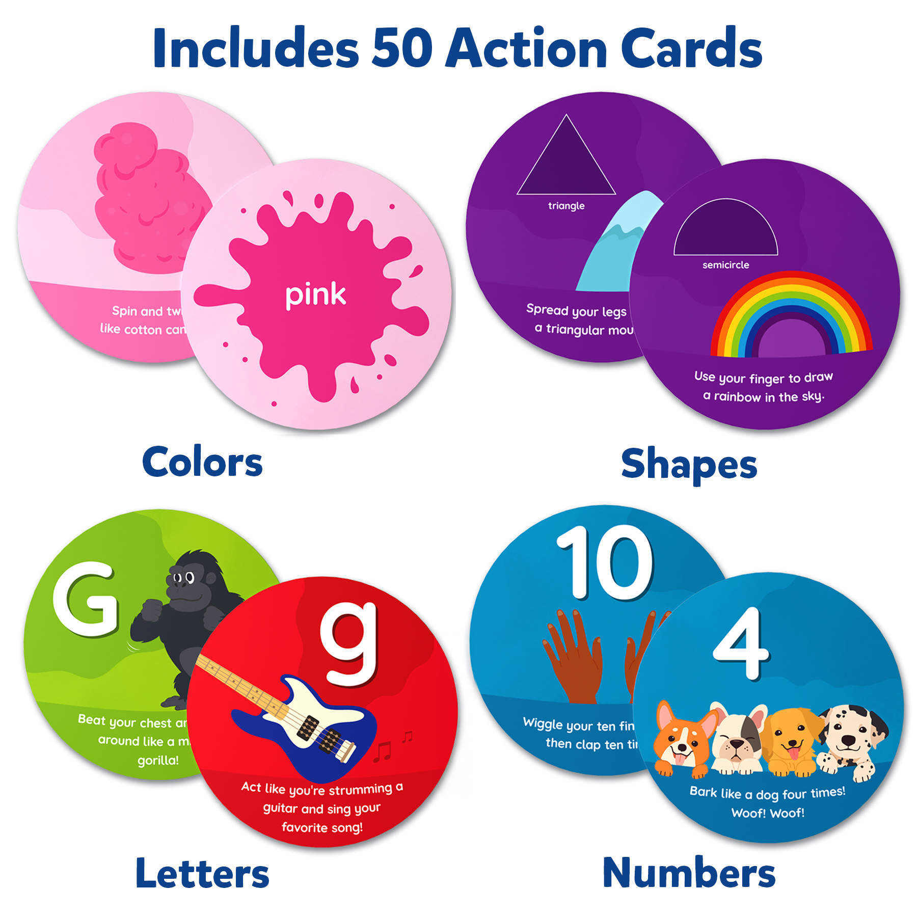 Skillmatics Flash Cards for Toddlers - Jump & Learn Letters, Numbers, Shapes & Colors, Preschool Learning, Travel Toys, Gifts for Kids Ages 2, 3, 4, 5