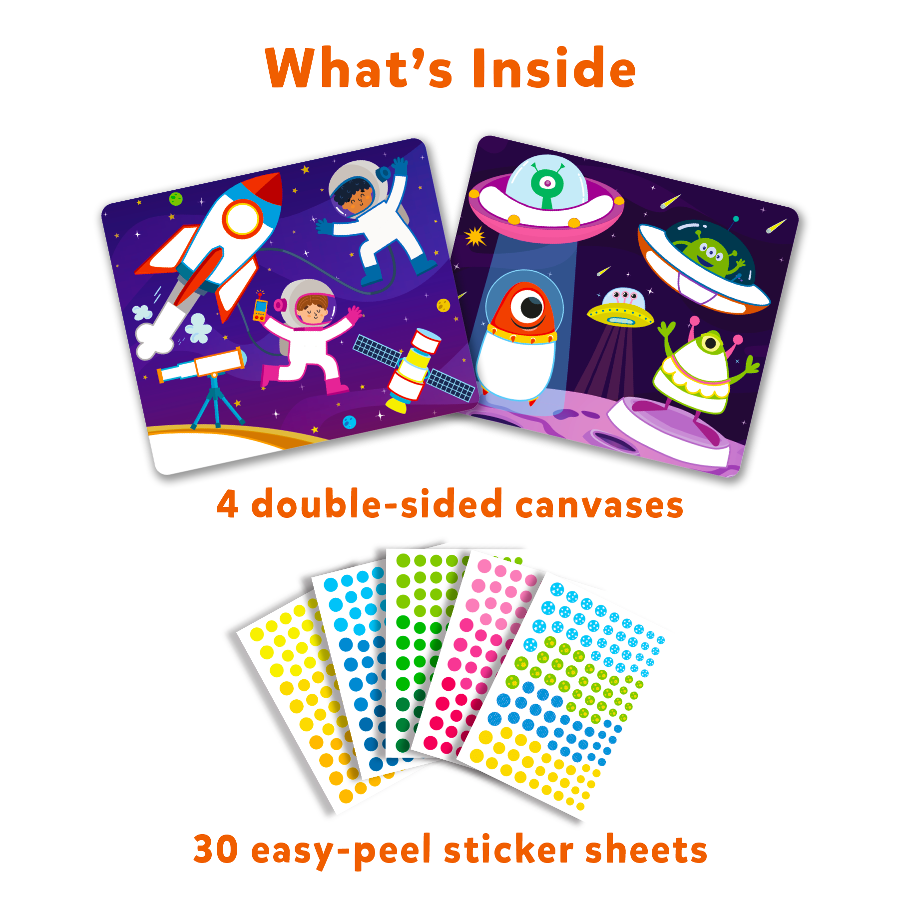 Skillmatics Art Activity Dot It - No Mess Sticker Art, 8 Space Themed Pictures, Gifts for Ages 3 to 7