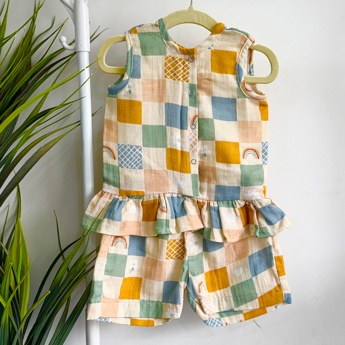 Girls Co-Ord Set- Boho Checks