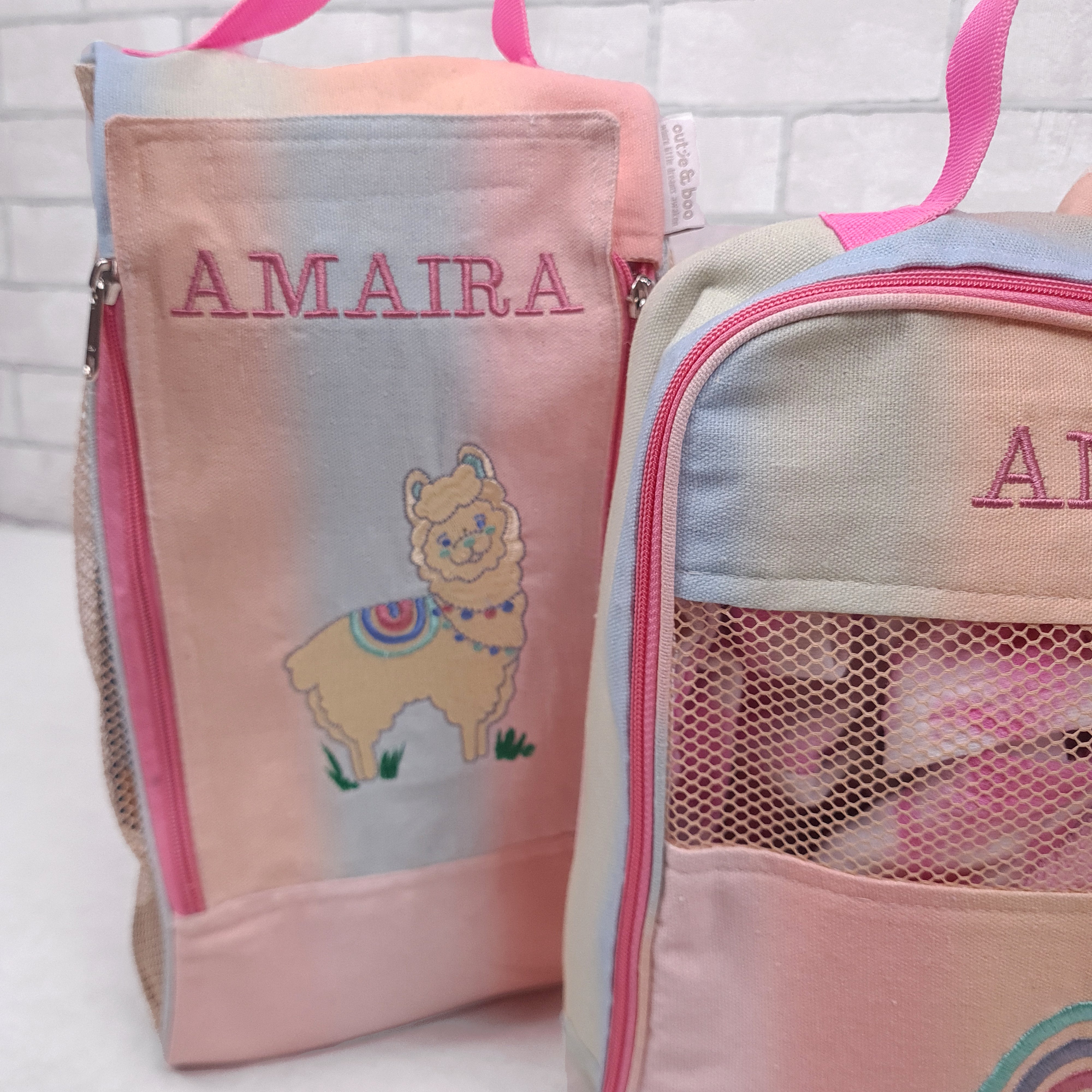 Ooh La Llama Organizer Bags  (Set of 3) Small Organizer Bag  +  Big Organizer Bag  +  Shoe Bag