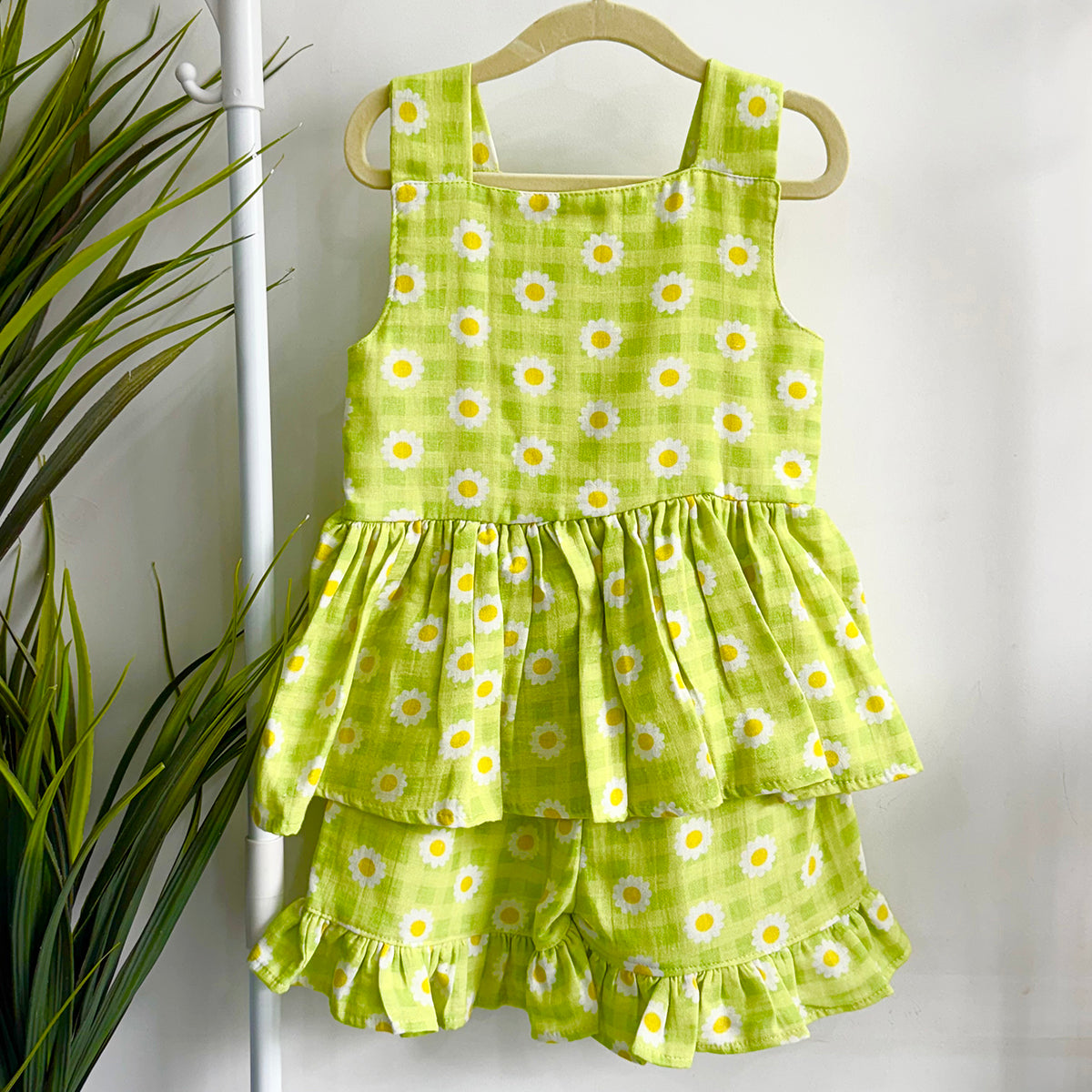 Girls Co-Ord Set- Ghingham