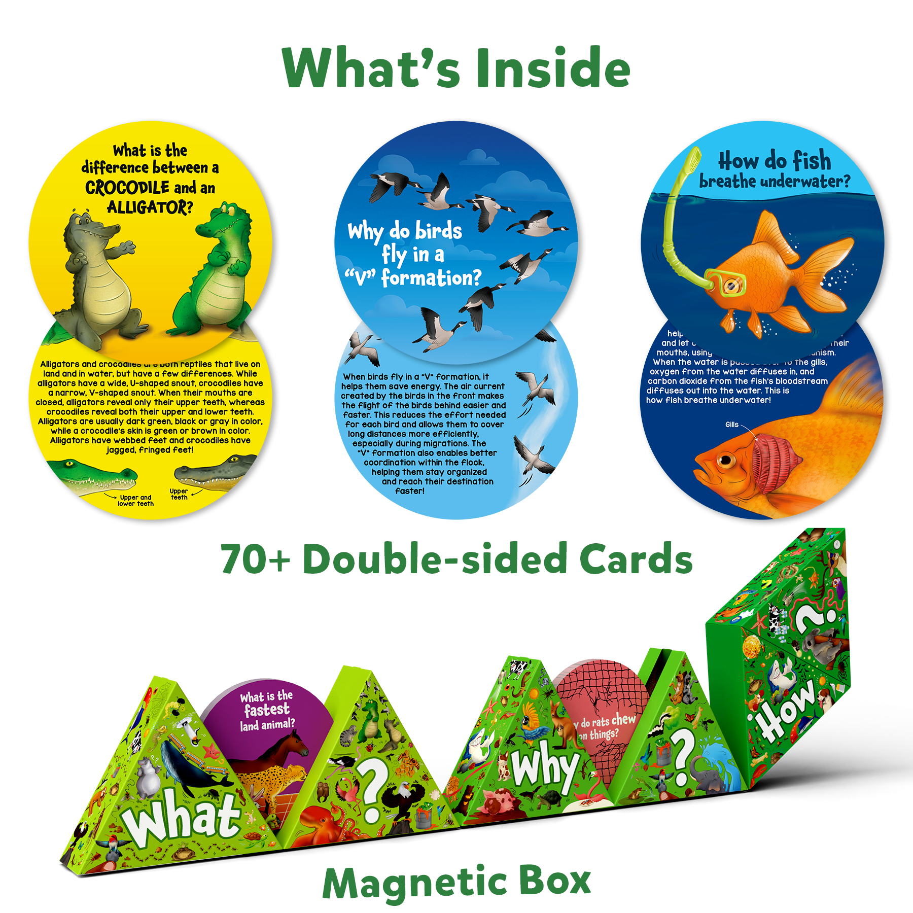 Skillmatics Science Snippets Animals Kit - STEM Learning Resource & Educational Toys for Boys & Girls, 70+ Double-Sided Interactive Cards, Gifts for Ages 7, 8, 9 & Up