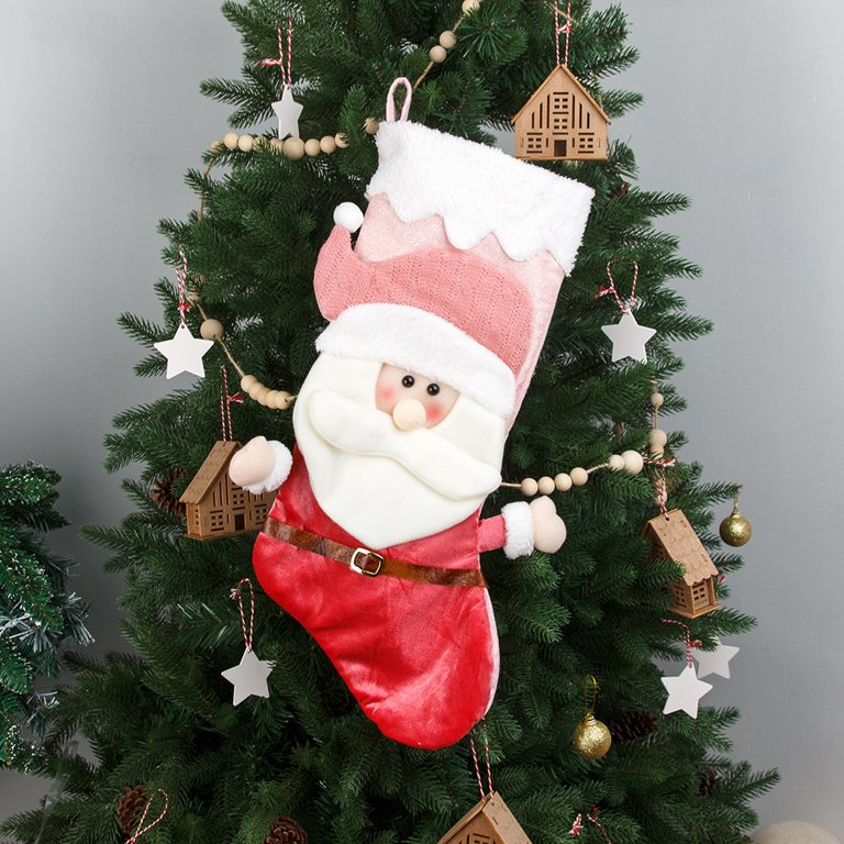 Candy Blush Stocking - Santa