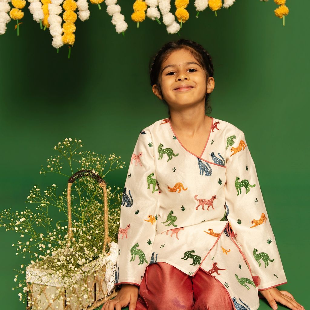 Chanderi Sharara Set | Embroidered