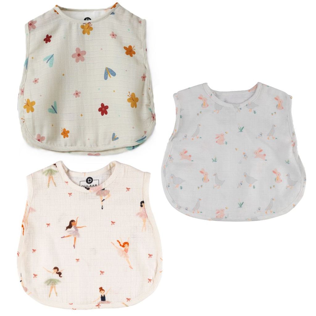 Organic Muslin Jhabla (Set of 3)