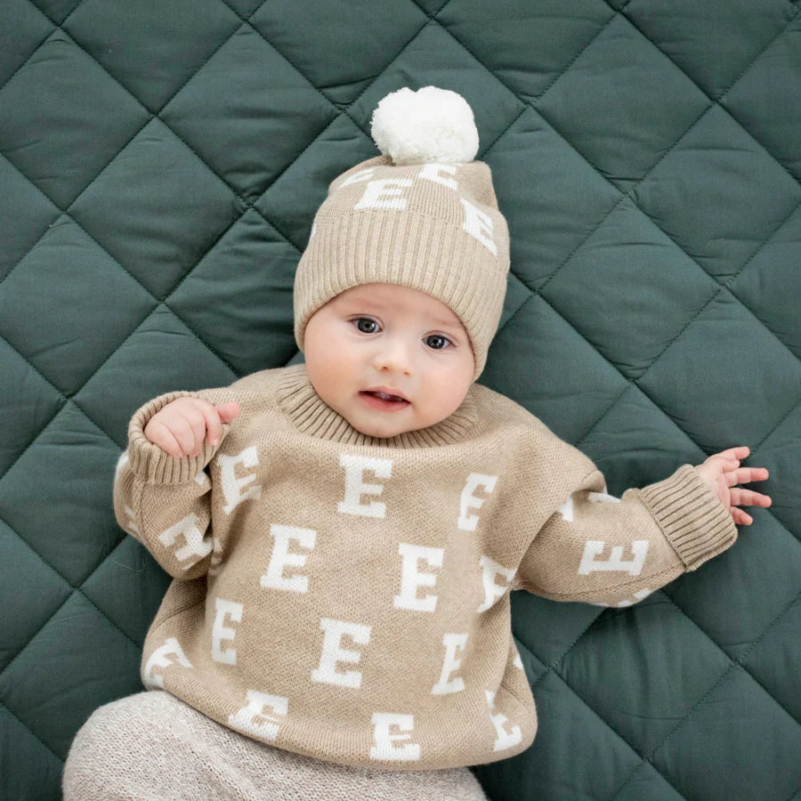 ALPHA Beanie Light Camel & Ivory