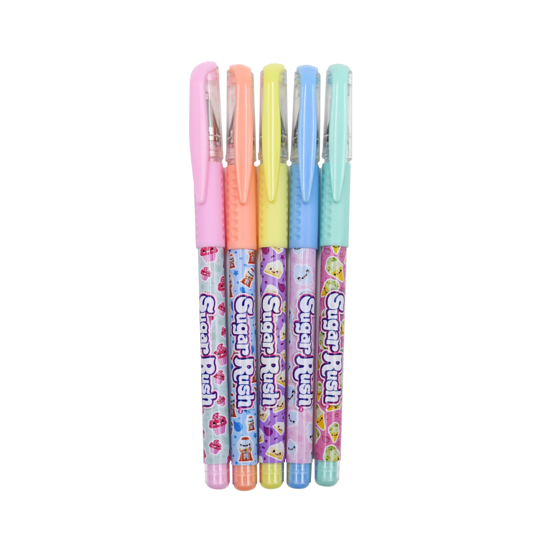 Sugar Rush Scented Pastel Gel Pens, Pack Of 5