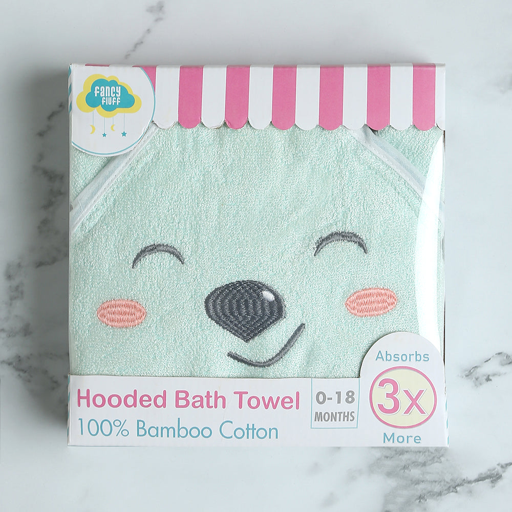 Bamboo Cotton Baby Hooded Towel - Bear