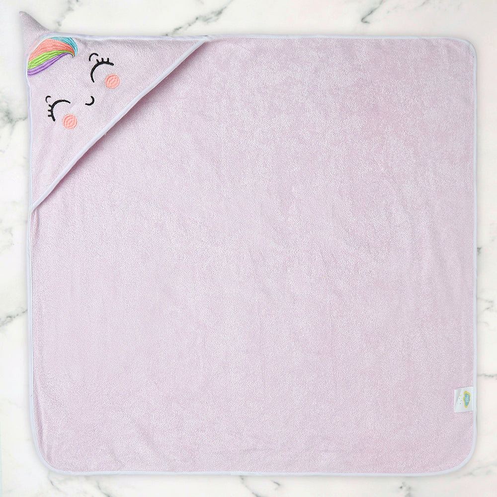 Bamboo Cotton Baby Hooded Towel - Unicorn