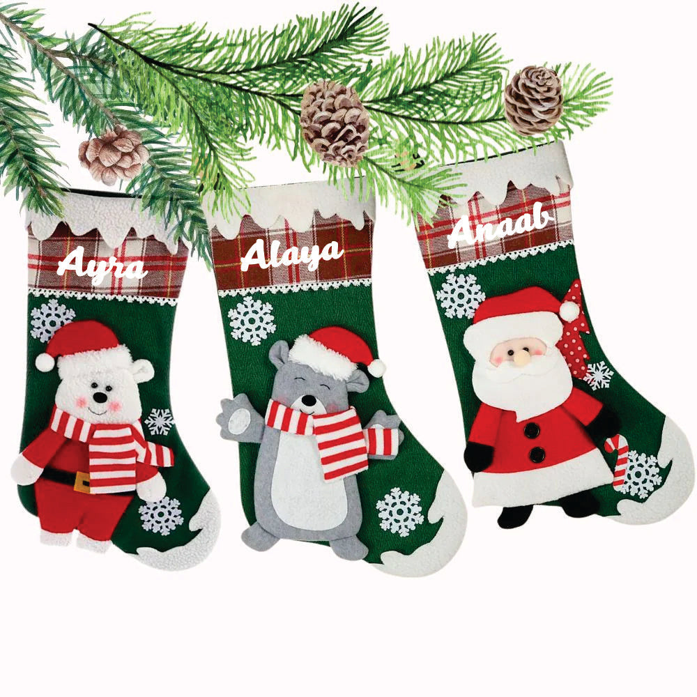 Snowflake Magic Stocking (Set of 3)