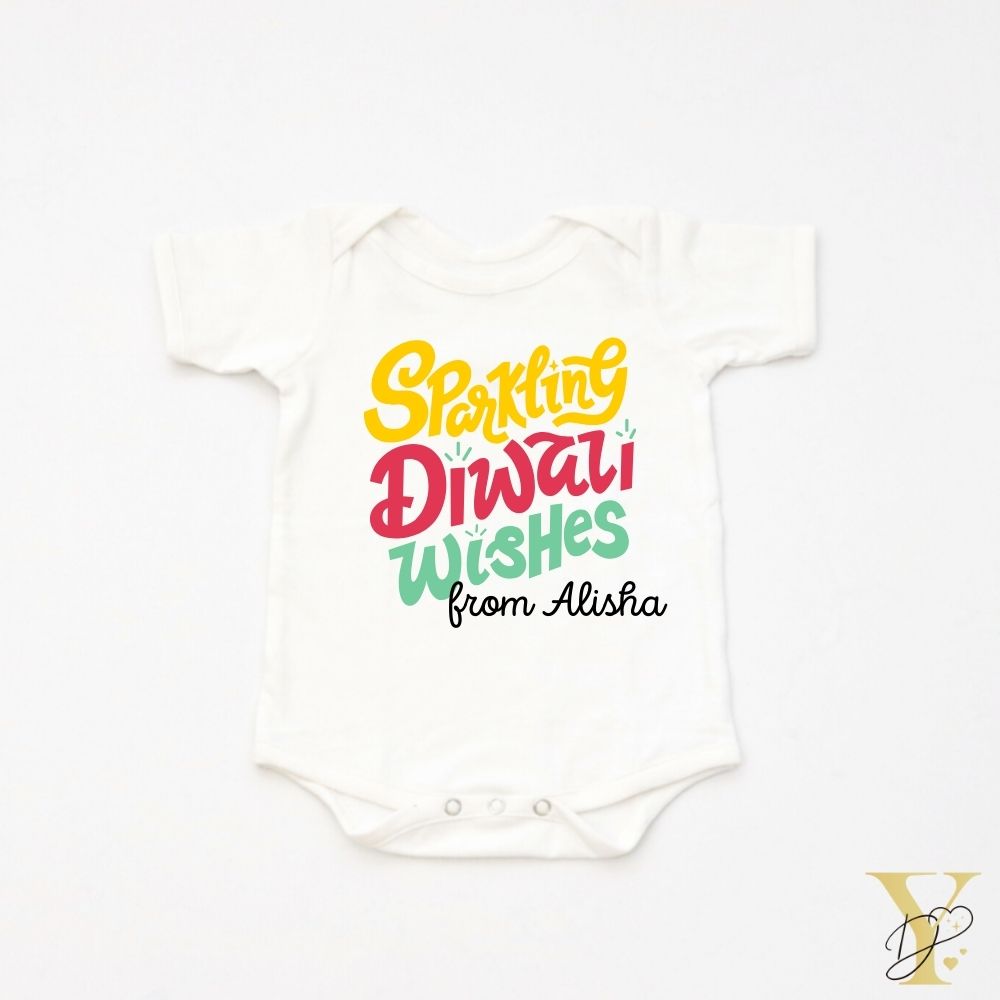 Sparkling Diwali Personalised Bodysuit