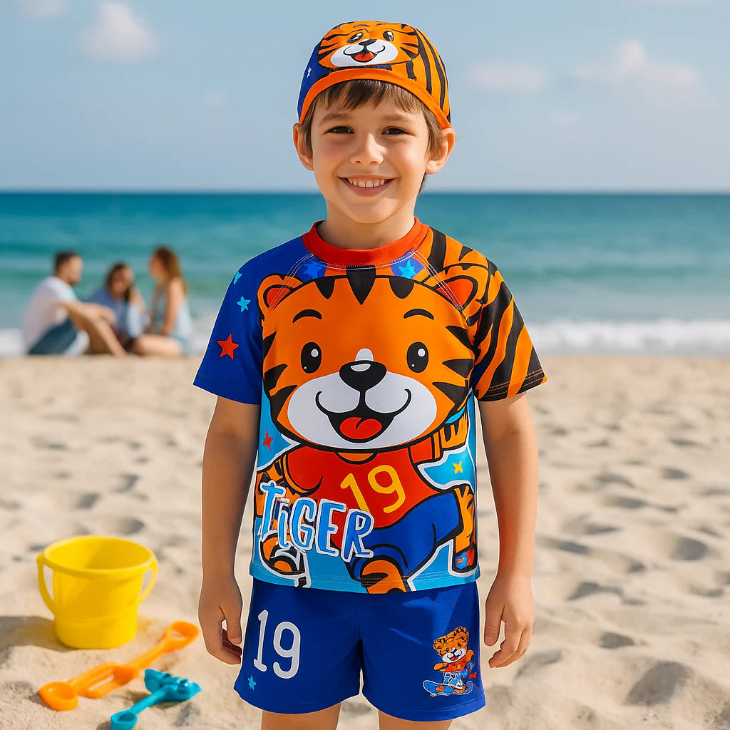 2pcs Swim Set with cap - Boys