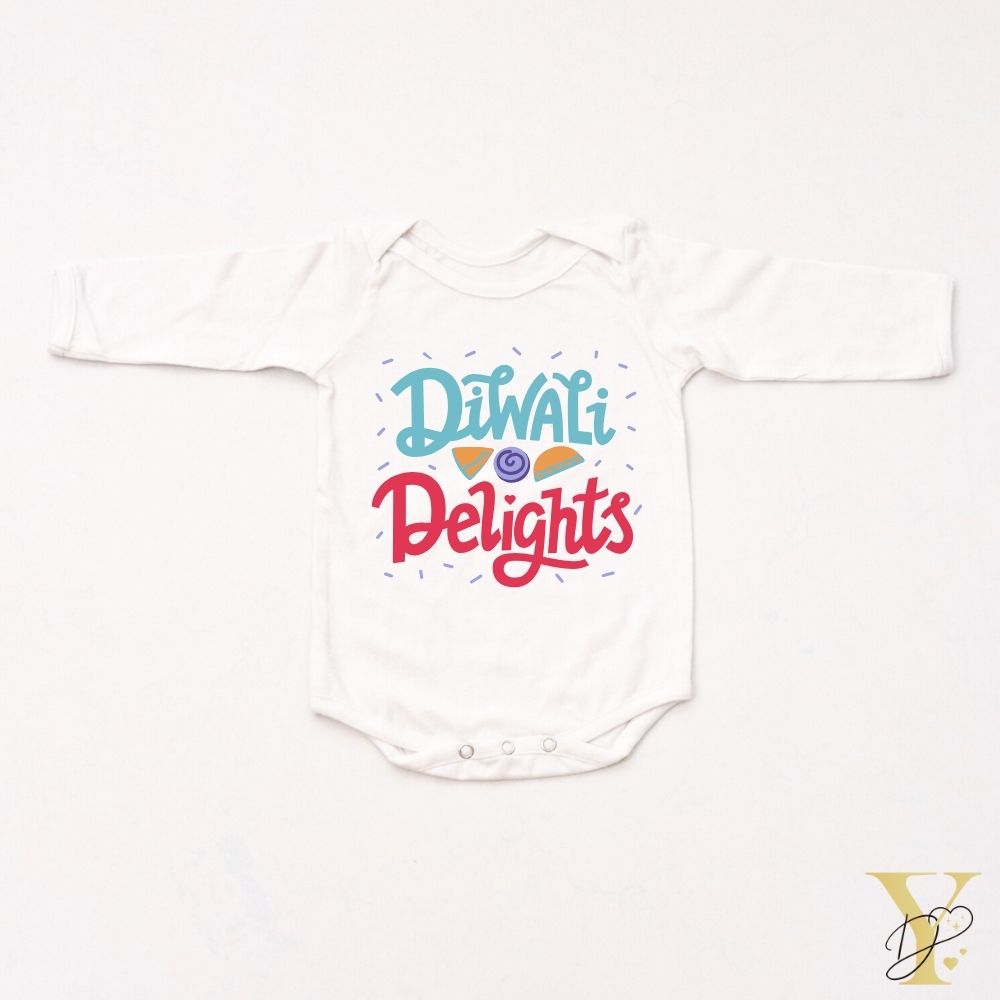 Diwali Delights Personalised Bodysuit - Full Sleeves