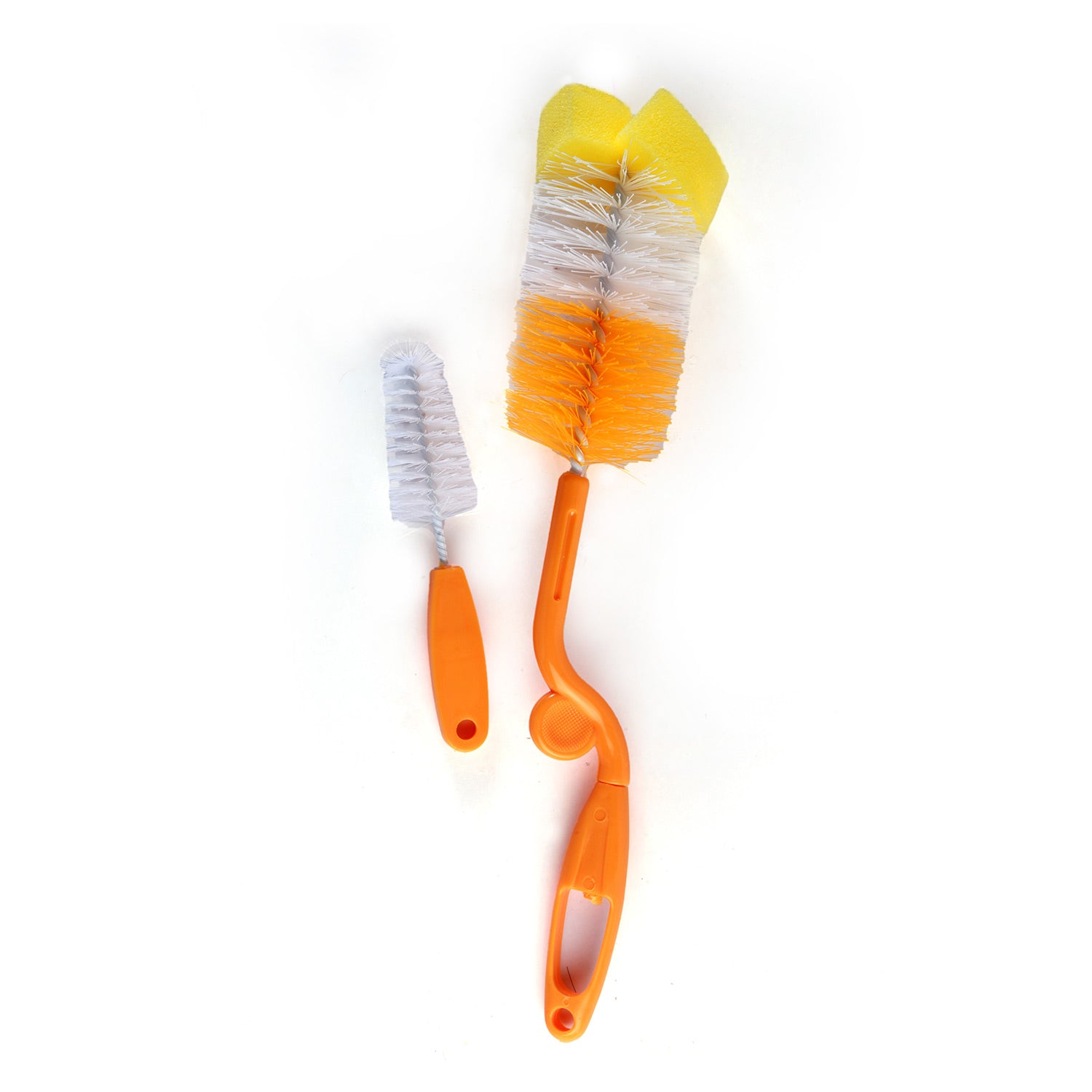 Twist And Turn Orange Bottle And Nipple Cleaning Brush Set of 2