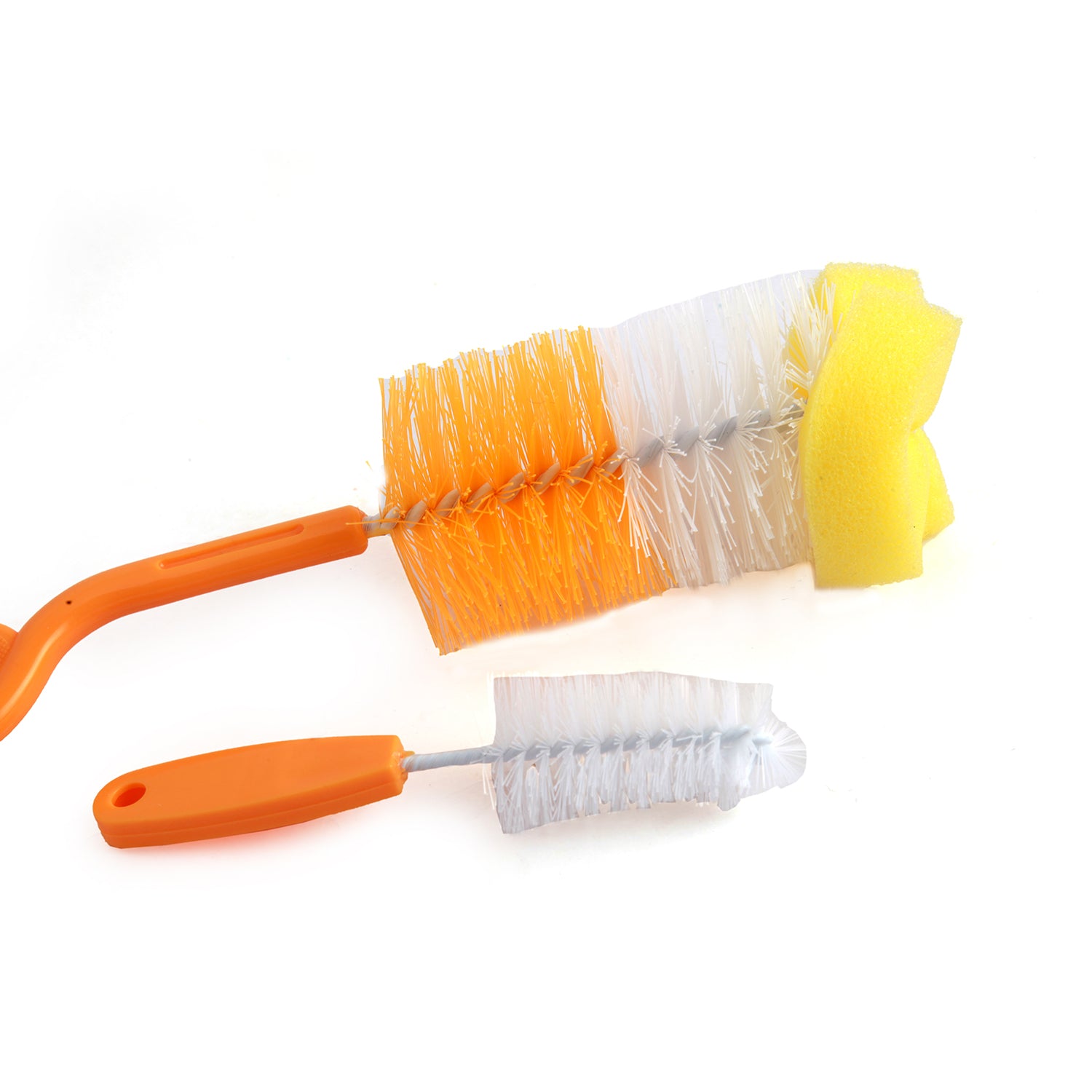 Twist And Turn Orange Bottle And Nipple Cleaning Brush Set of 2