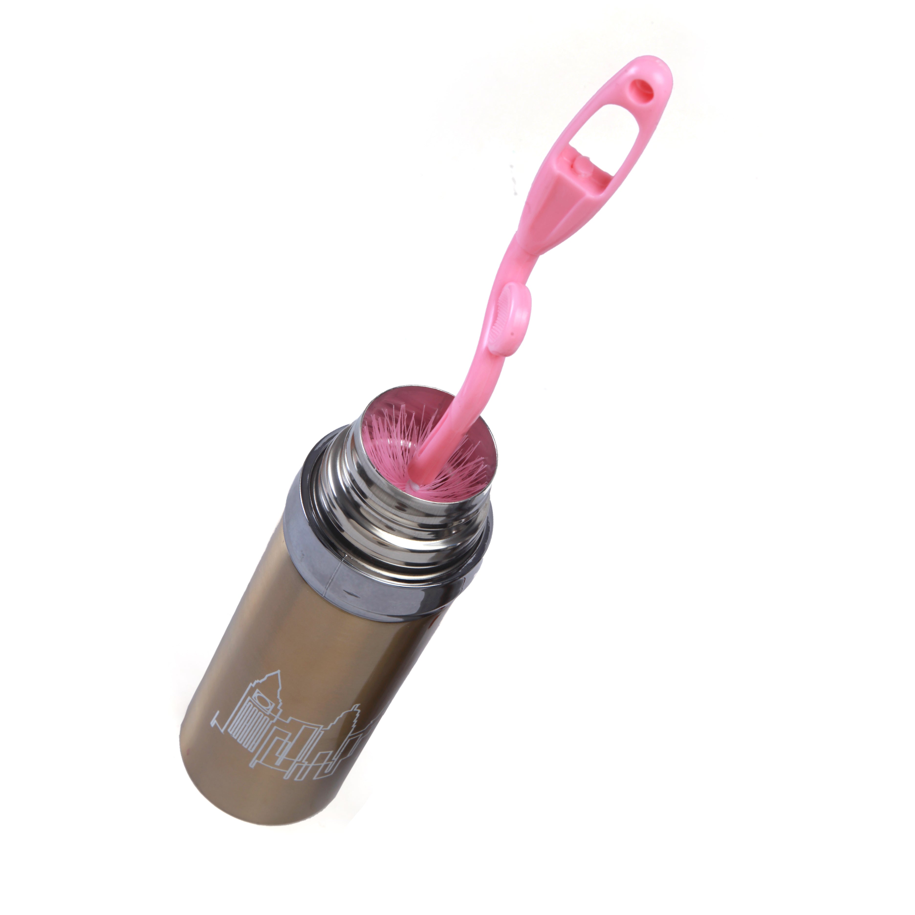 Twist And Turn Pink Bottle And Nipple Cleaning Brush Set of 2