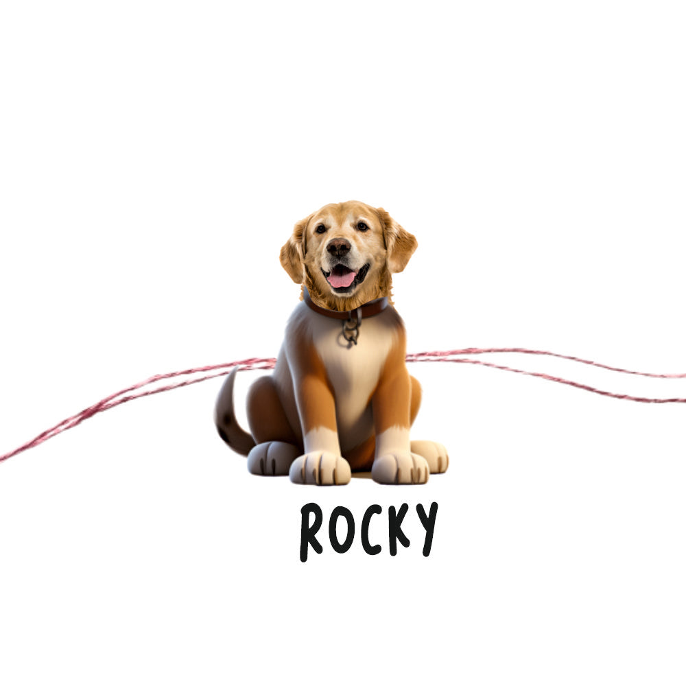Babble Wrap Personalised Caricature Rakhi - Pets