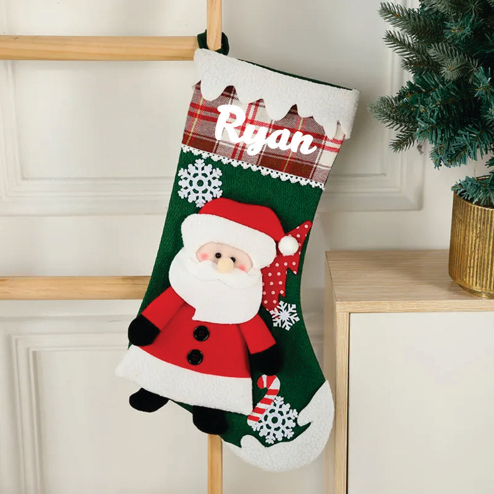 Snowflake Magic Stocking (Santa)