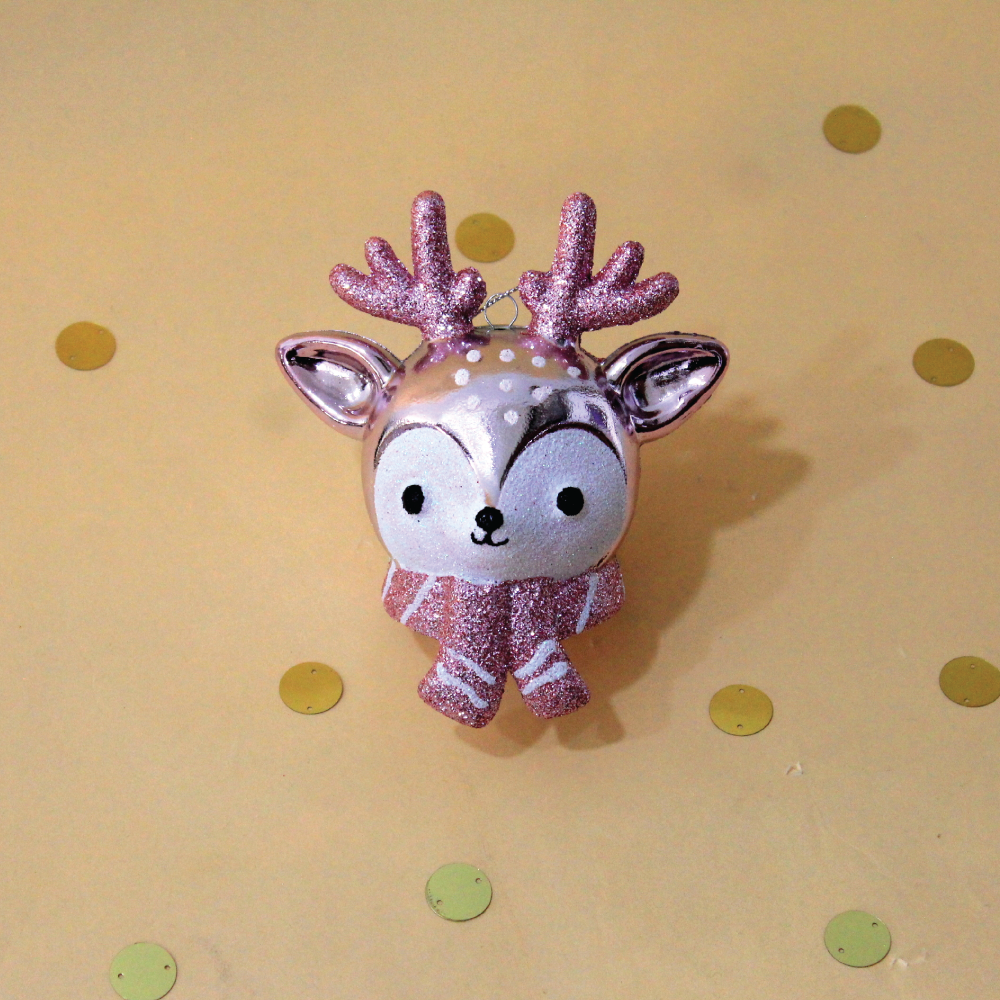 3D Reindeer Face Ornament