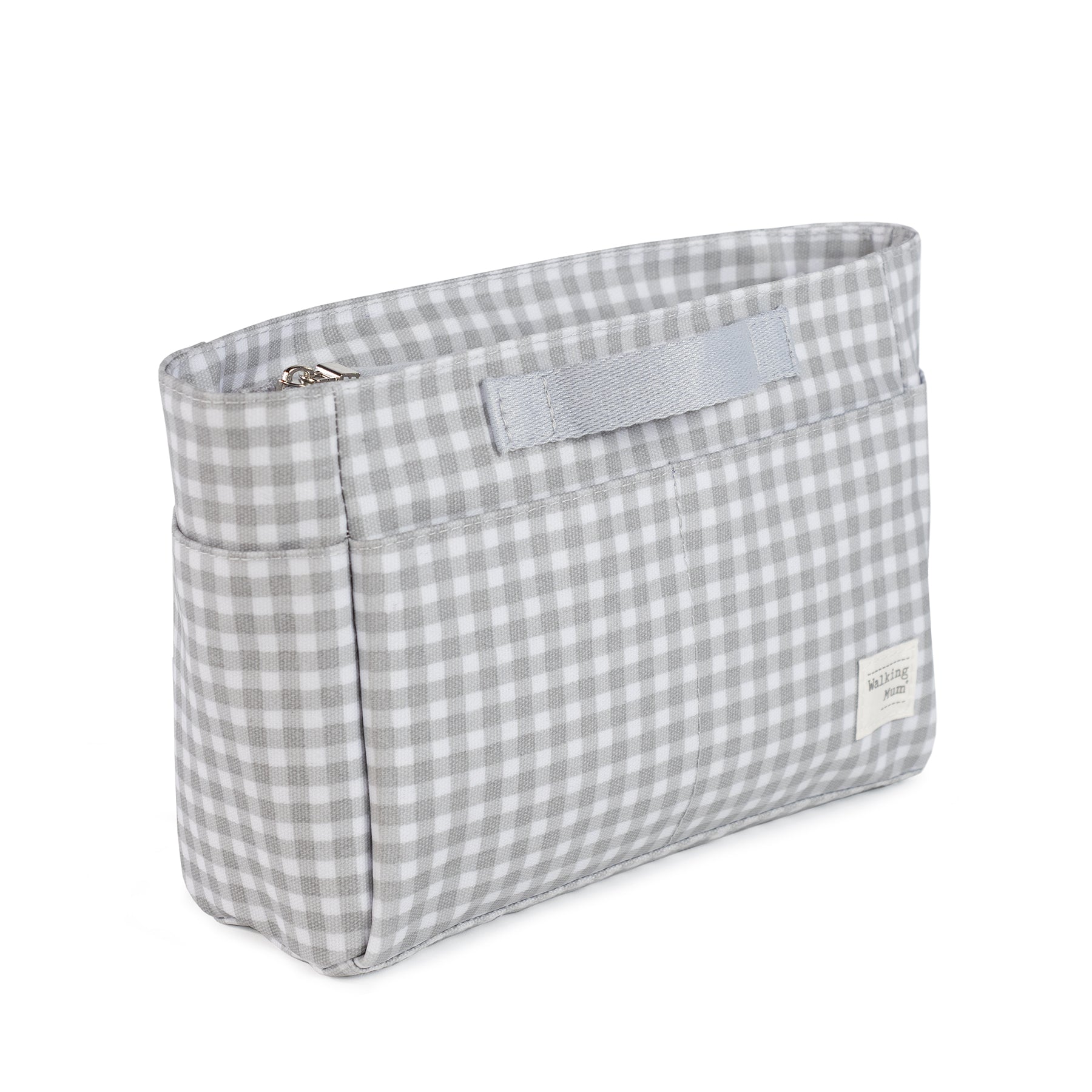 Walking Mum I Love Vichy Grey Travel Essentials Pouch