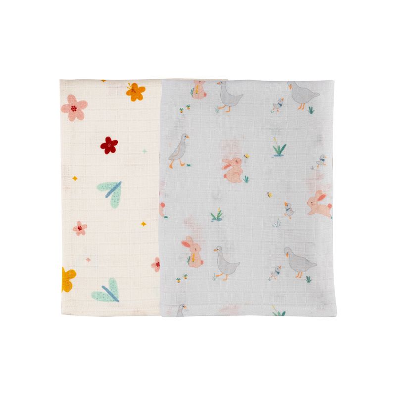 Organic Muslin Burp Cloth-Pack of 2