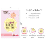 Baby Girl Milestone Cards- Pack Of 24