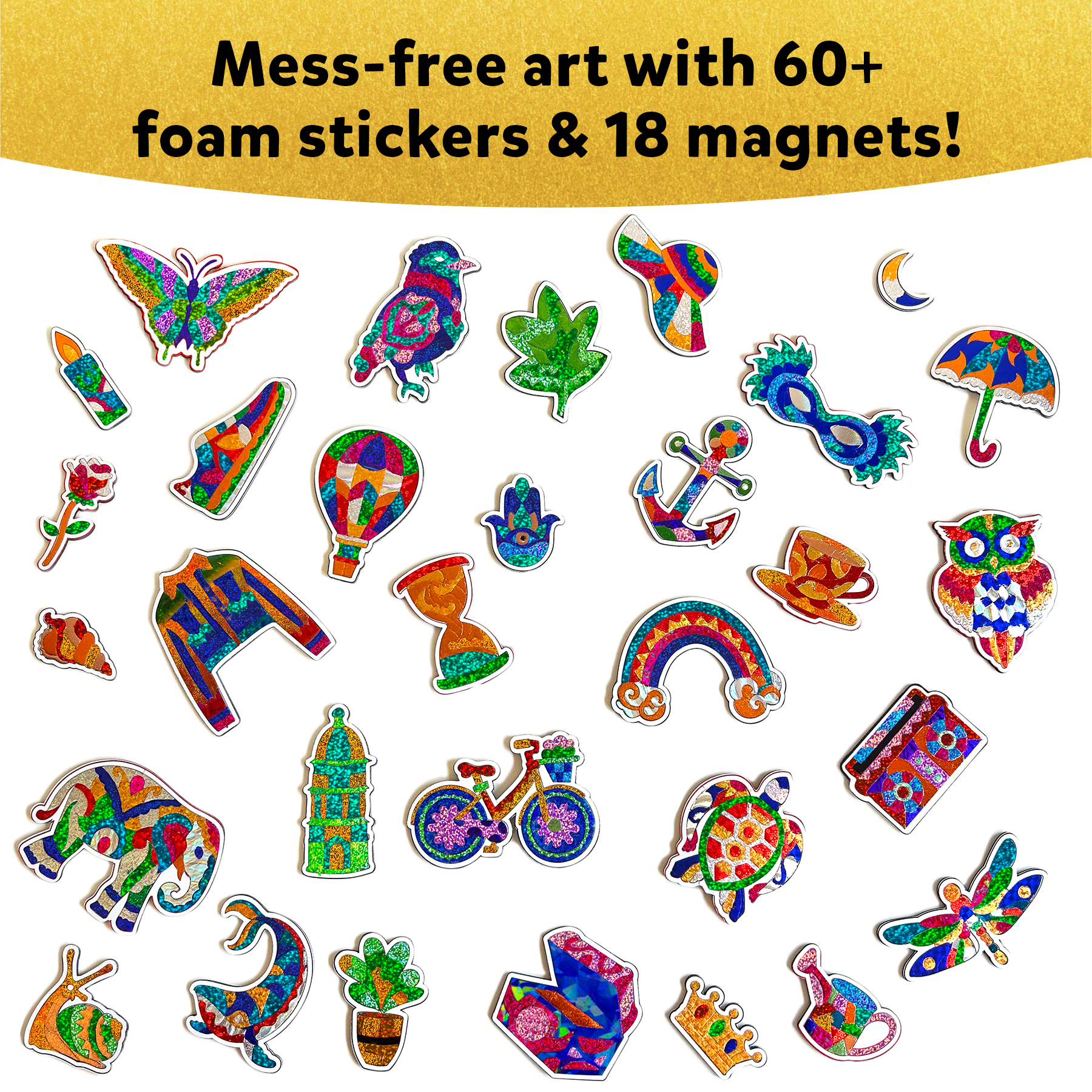 : Skillmatics Art & Craft Activity - Foil Fun Pretty Patterns, Mess Free Art, Craft Kits & Supplies, DIY Creative Activity, Gifts for Girls & Boys Ages 7, 8, 9, and Up