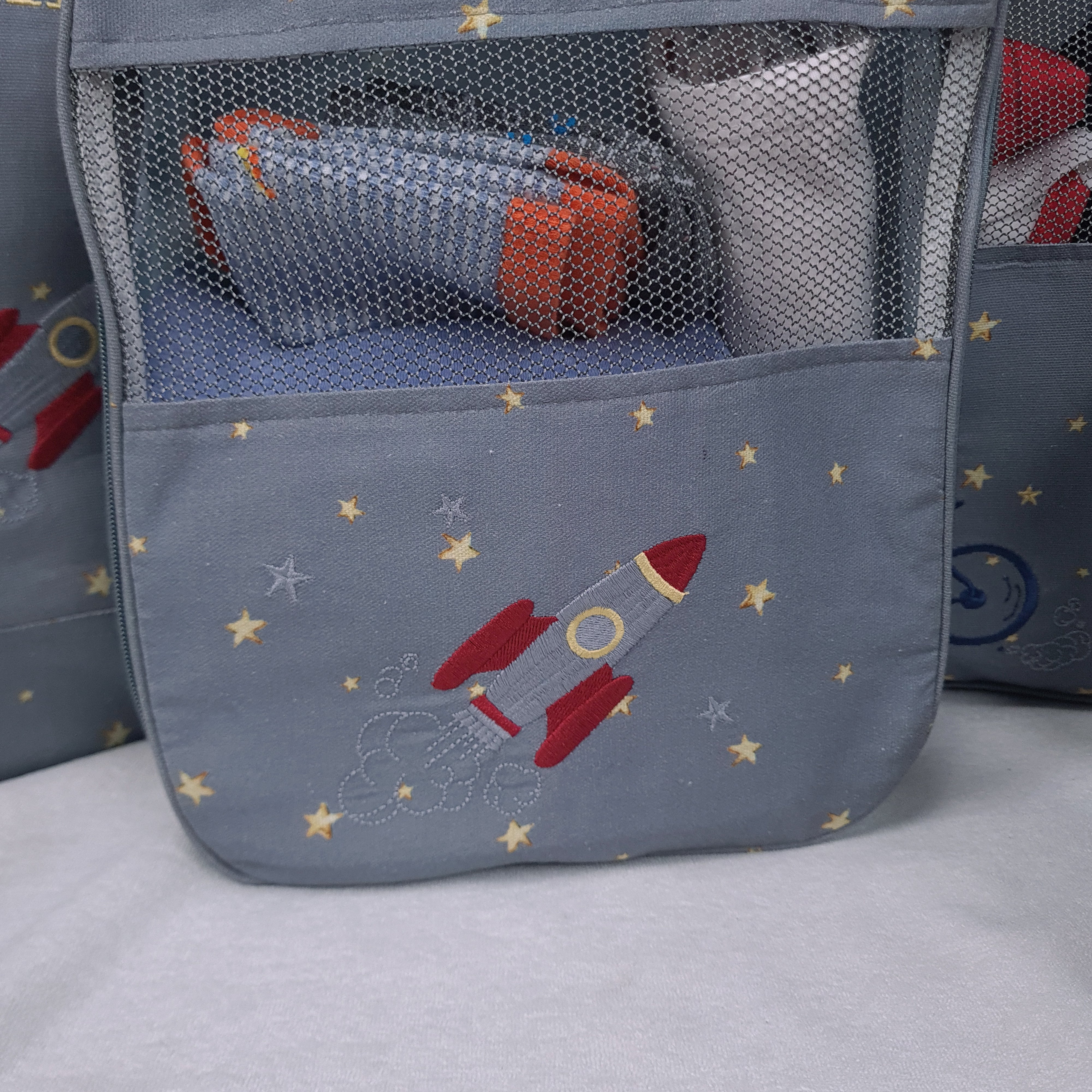 To the Moon And Back Organizer Bags (Set of 5) Small Organizer Bag + Big Organizer Bag + Shoe Bag + Small Pouch + Big Pouch