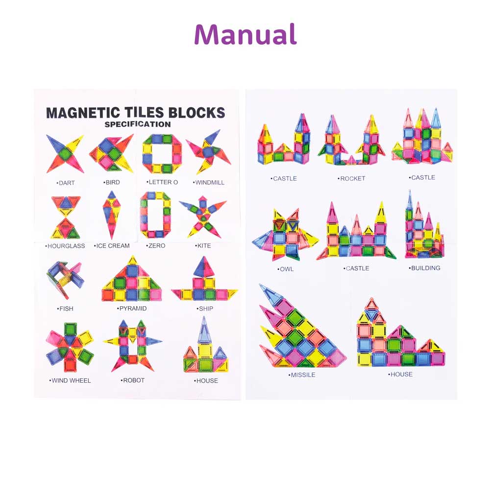 Scoobies Magnano Tiles Travel Special | Pack of 26 | Compact magnetic tiles in vibrant colors