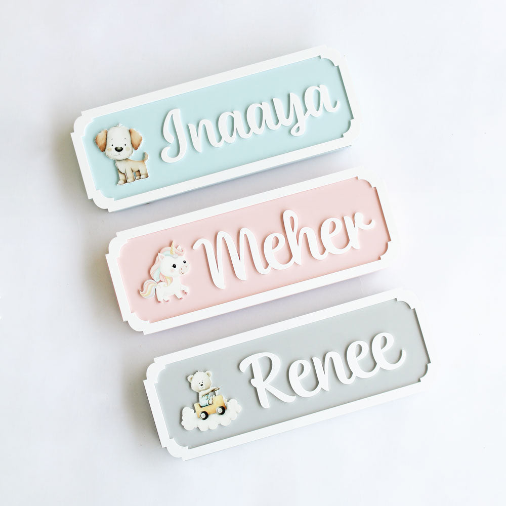 Personalized Kids Name Plaque
