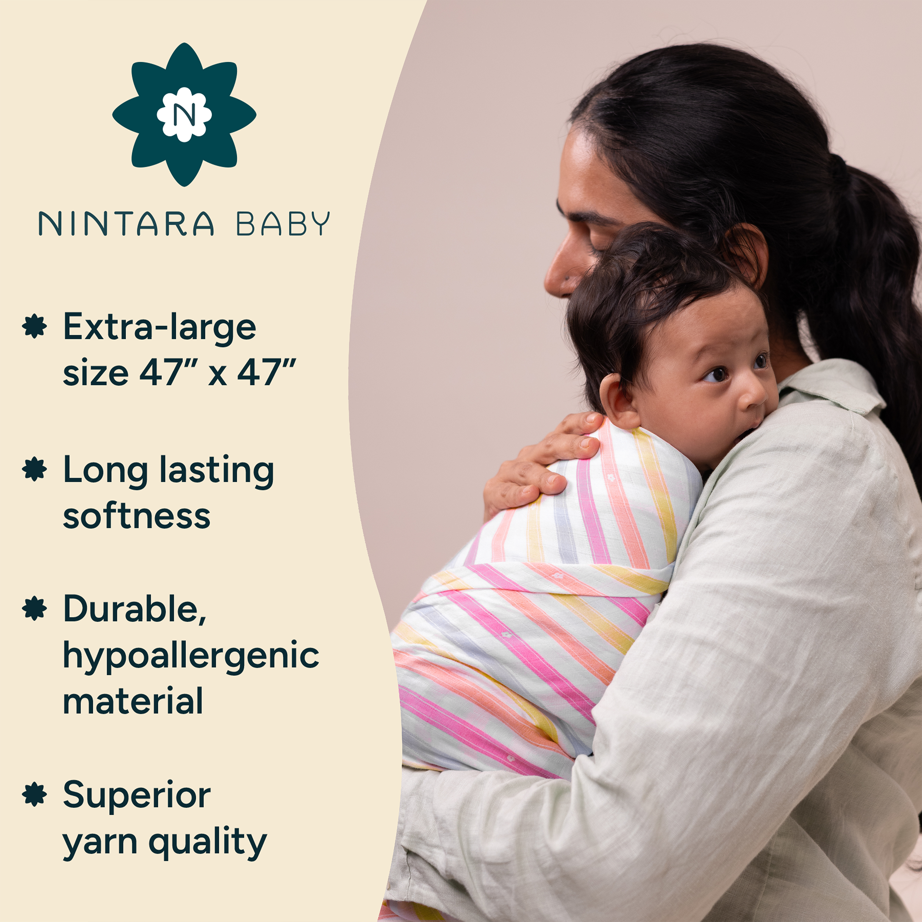 Extra-Large Swaddles Pack Of 2