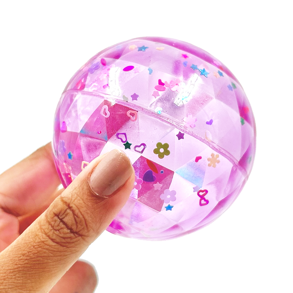 Scoobies Crystal Ball – LED Flashing Bouncing Ball | Sensory Playtime Toy | Safe & Durable | Portable Fun for Kids 3+