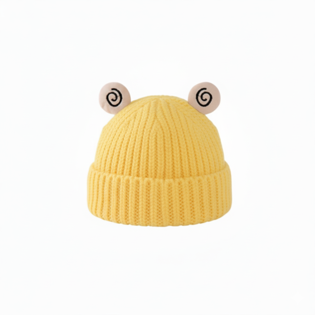 Cozy Bear Beanie Yellow
