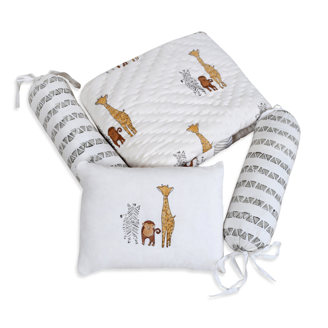 Infant Set  (Quilt Bolsters and Pillow Set)