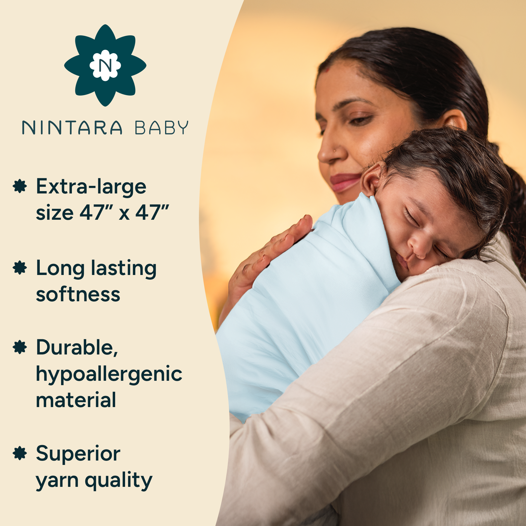 Extra-Large Swaddles Pack Of 4